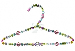 Small/CHILDRENS beaded hanger MULTICOLOUR 300mm