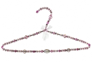 Medium/ALL AGES beaded hanger PINK 375mm