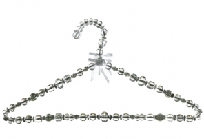 Large/ADULTS beaded hanger CRYSTAL 400mm