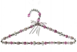 Large/ADULTS beaded hanger PINK 400mm
