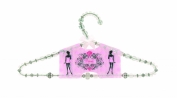 beaded coat hanger - crystal