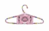 beaded coat hanger - multicolour