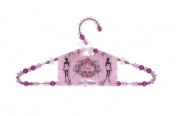 beaded coat hanger - Purple