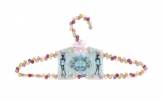 beaded coat hanger - multicolour