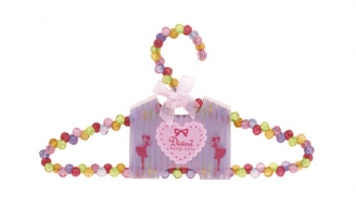 beaded coat hanger - multicolour