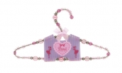 beaded coat hanger - pink